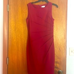 Wine color. Sleeveless Calvin dress. 8